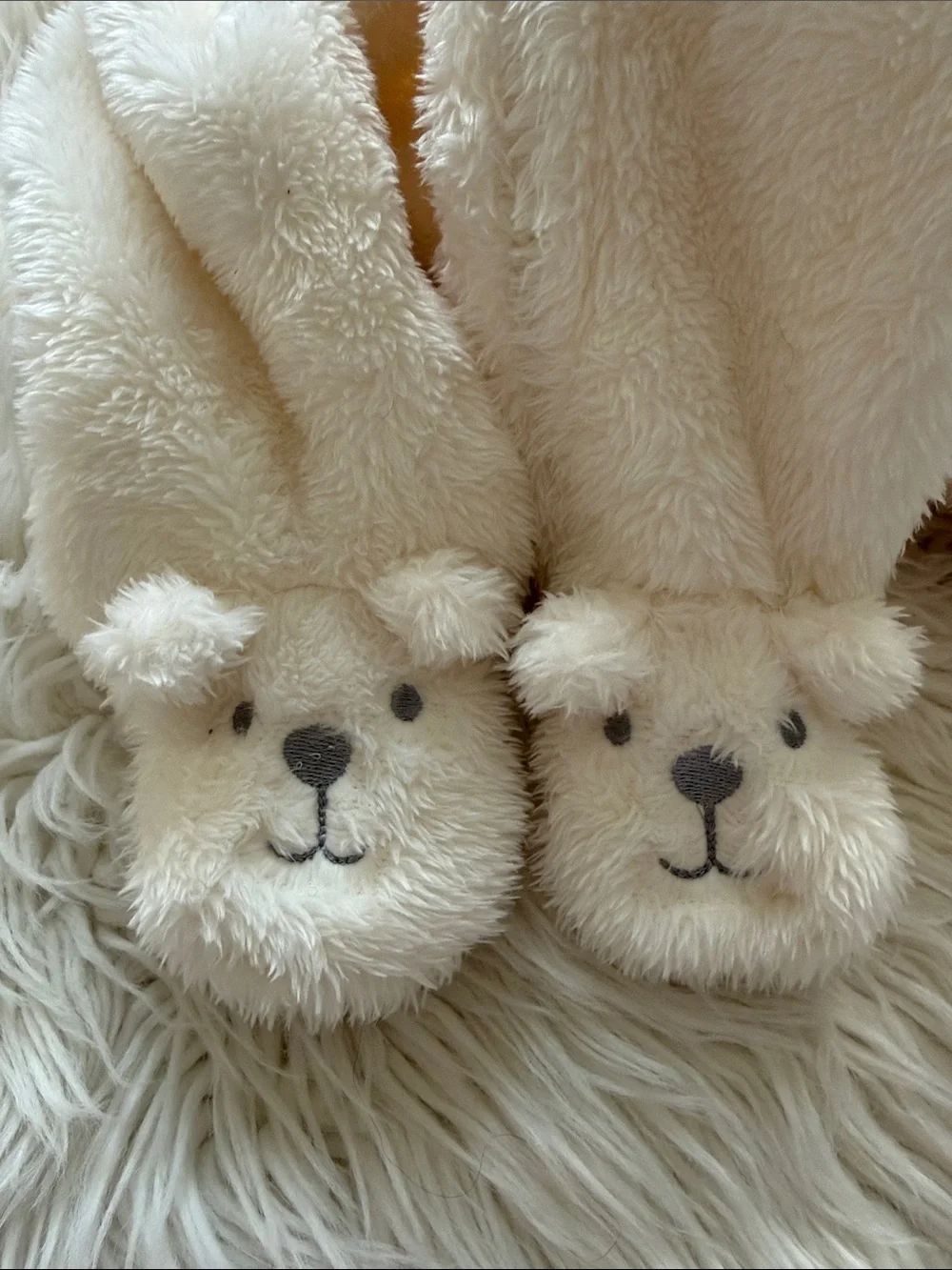 Cozy Bear Footed One-Piece in Cream - Infant
